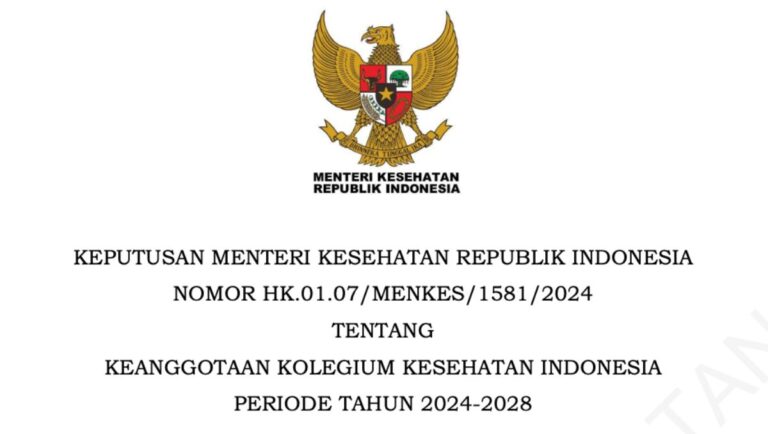 Daftar Anggota Kolegium Kesehatan