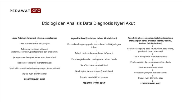 Etiologi dan analisis data diagnosis nyeri akut